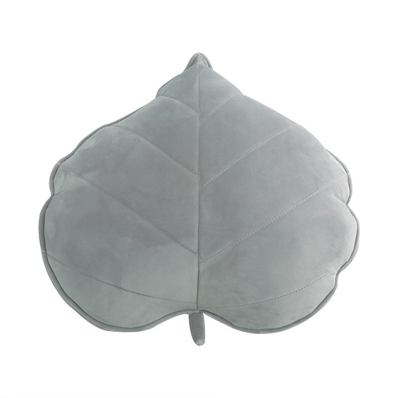 Oreillers De Canapé -Coussin "Feuille Douceur" en Forme de Feuille 3D