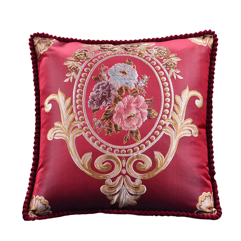 Oreillers De Canapé -Coussin Brodé Élégance Européenne